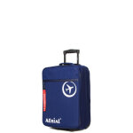 Valise cabine souple arial basic 50 cm - pliable bleu blanc