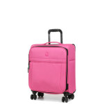 Valise cabine souple delsey x benetton be slim 54. 5 cm rose