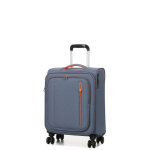 Valise cabine souple extensible american tourister cloudrider 55 cm stone blue bleu