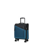 Valise cabine souple extensible at daring dash s 55 cm black / blue bleu