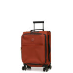 Valise cabine souple extensible delsey turenne soft 55 cm brique orange