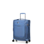 Valise cabine souple extensible re - lite 55 cm - poche capri blue bleu