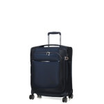 Valise cabine souple extensible re - lite 55 cm - poche midnight blue bleu