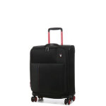 Valise cabine souple roncato move 55 x 40 x 20 cm noir fume