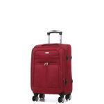 Valise cabine souple extensible worldline horta 3 - 56 cm bordeaux rouge