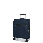 Valise cabine souple samsonite litebeam - 55x40x20 cm midnight blue bleu