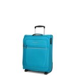Valise cabine souple travelite cabin 52 cm - 2 roues turquoise bleu
