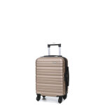 Valise cabine underseat rigide kinston panama 45x35x20 cm champagne beige