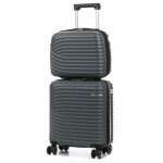 Valise cabine underseat rigide lys managua 45 cm et vanity gris fonc�