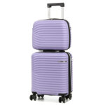 Valise cabine underseat rigide lys managua 45 cm et vanity lavande violet