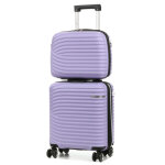 Valise cabine underseat rigide lys managua 45 cm et vanity lavande violet
