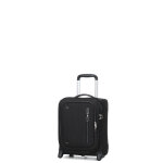 Valise cabine underseat souple at cloudrider 40x30x20 cm - 2 roues jet black noir
