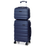 Valise cabine worldline minneapolis 2 - 55 cm et vanity bleu marine