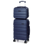 Valise cabine worldline minneapolis 2 - 55 cm et vanity bleu marine