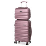 Valise cabine worldline minneapolis 2 - 55 cm et vanity rose gold