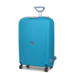 Valise cologique roncato light 75 cm en polypropylne smeraldo bleu