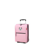 Valise enfants reisenthel trolley kids eco xs 43 cm panda dots pink rose