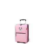 Valise enfants reisenthel trolley kids eco xs 43 cm panda dots pink rose