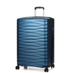 Valise extensible roncato wave dlx 75 cm denim bleu