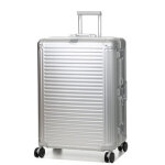 Valise rigide aluminium travelite next l 77 cm argent gris