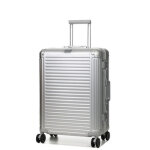 Valise rigide aluminium travelite next m 67 cm argent gris