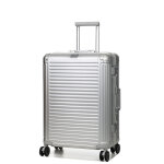 Valise rigide aluminium travelite next m 67 cm argent gris