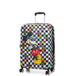 Valise rigide american tourister mickey check 67 cm blanc