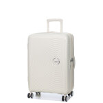 Valise rigide american tourister soundbox 67 cm coconut sand blanc