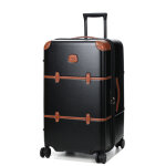 Valise rigide bric's bellagio trunk m 74 cm noir marron