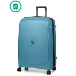 Valise rigide delsey belmont plus eco 76 cm bleu zinc