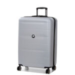 Valise rigide delsey comete + 77 cm gris argent blanc