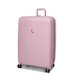 Valise rigide delsey freestyle 76 cm pivoine rose