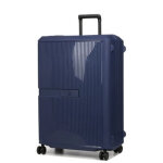 Valise rigide delsey x benetton color block 76. 5 cm bleu marine