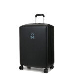 Valise rigide delsey x benetton ucb hard 65. 5 cm noir