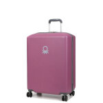 Valise rigide delsey x benetton ucb hard 65. 5 cm rose