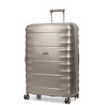 Grande valise soute rigide extensible airtex canopus 76 cm champagne beige