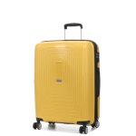 Valise rigide extensible airtex erakis 68 cm jaune citron