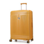 Valise rigide extensible airtex mirzam 75 cm jaune moutarde