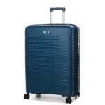 Grande valise soute rigide extensible 4 roues airtex orion 75 cm bleu ptrole