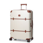 Valise rigide extensible bric's bellagio l 76 cm crme blanc
