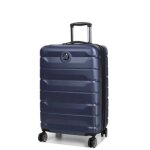 Valise rigide extensible delsey air armour 68 cm bleu nuit Valise rigide extensible delsey air armour 68 cm bleu nuit