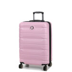 Valise rigide extensible delsey air armour 68 cm pivoine rose
