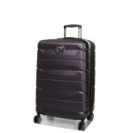 Valise rigide extensible delsey air armour 68 cm violet fonc