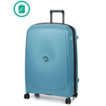 Valise rigide extensible delsey belmont plus eco 76 cm bleu zinc