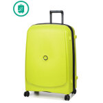 Valise rigide extensible delsey belmont plus eco 76 cm vert chartreuse