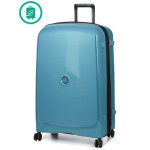 Valise rigide extensible delsey belmont plus eco 83 cm bleu zinc solde