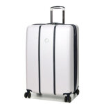 Valise rigide extensible delsey cadence 76 cm ivoire / marine blanc