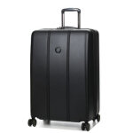 Valise rigide extensible delsey cadence 76 cm noir profond
