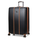 Valise rigide extensible delsey cadence 81. 5 cm noir / marron Valise rigide extensible delsey cadence 81. 5 cm noir / marron
