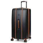 Valise rigide extensible delsey cadence trunk 80 cm noir / marron